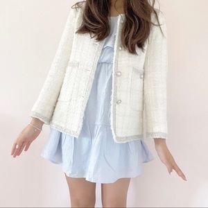 F21 Baby Blue Ruffle Dress